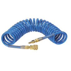 Neo Tools pneumatic hose, spiral, 8x12 mm, 8 bar, polyethylene, 5 m (12-074)