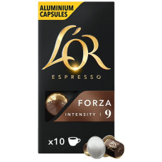 L`OR L`OR сoffe capsules Espresso Forza, arabica 100%, 10pcs, Nespresso (8711000357934)