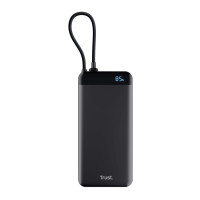 Trust Акумулятор портативний літій-іонний power bank Trust Fiera, 20000мА·год, 2хUSB-C, 20W, PD/QC 3.0, чорний (25881_TRUST)