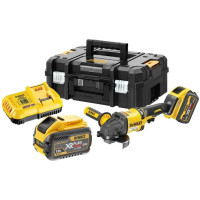 DeWALT Шліфмашина кутова акумуляторна DeWALT XR FLEXVOLT Li-lon 54В акб 2x3.0А·год 125мм 9000об/хв ЗП, кейс 2.18кг (DCG418X2)