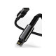 Дата кабель USB 2.0 AM to Lightning 2.0m 2.4A black Baseus (CALWJ-A01)