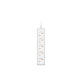 Сетевой удлинитель 2E 5XCEE7/17, 1.5м, white (2E-U0510M1.5)