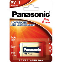 Panasonic Батарейка Panasonic Pro Power щелочная 6LR61(6LF22, MN1604, MX1604, Крона) блистер, 1 шт. (6LR61XEG/1BP)
