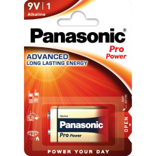 Panasonic Battery Panasonic Pro Power Alkaline 6LR61(6LF22, MN1604, MX1604) blister, 1 pcs. (6LR61XEG/1BP)