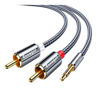Кабель мультимедійний 3.5mm M to 2xRCA M 3.0m Essager (EYPZJ-MYC0G)