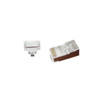 Коннектор RJ45 cat.5e FTP 8P8C * 100 (наскрізні отв., позолоч. конт.) Cablexpert (LC-PTF-01/100)