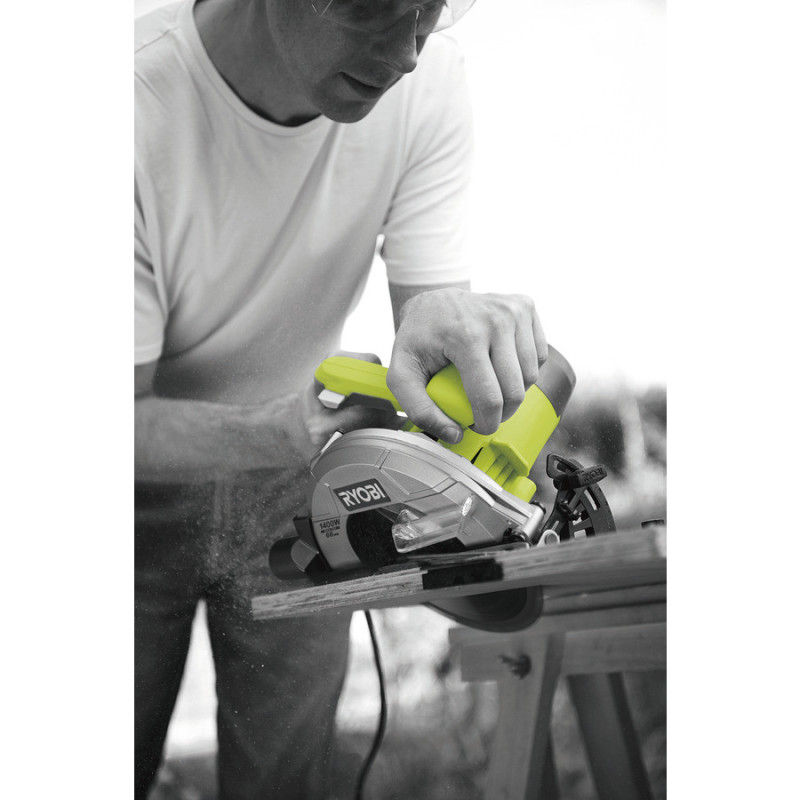 Ryobi Пила дискова RCS1400-G 1400Вт 190мм, 66мм, 5000 об/хв (5133002778)