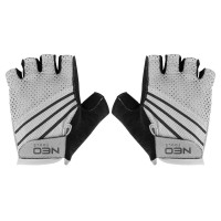 Neo Tools Cycling gloves, synthetic leather, anti-slip, anti-vibration padding, r. XL, white (91-016-XL)