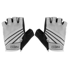 Neo Tools Cycling gloves, synthetic leather, anti-slip, anti-vibration padding, r. XL, white (91-016-XL)