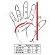 Neo Tools Cycling gloves, synthetic leather, anti-slip, anti-vibration padding, r. XL, white (91-016-XL)