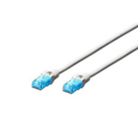 Digitus Патч-корд CAT 5e UTP, 1м, AWG 26/7, CCA, PVC, білий (DK-1512-010/WH)