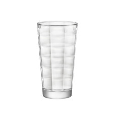 Bormioli Rocco Set of long drink glasses Cube, 365ml, h143mm, 6pcs, glass, transparent (128757V42021990)