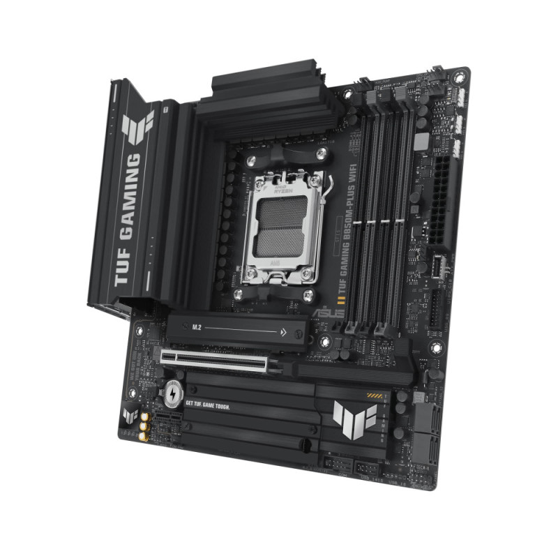 ASUS Motherboard TUF GAMING B850M-PLUS WIFI sAM5 B850 4xDDR5 M.2 HDMI DP Wi-Fi BT mATX (90MB1IY0-M0EAY0)