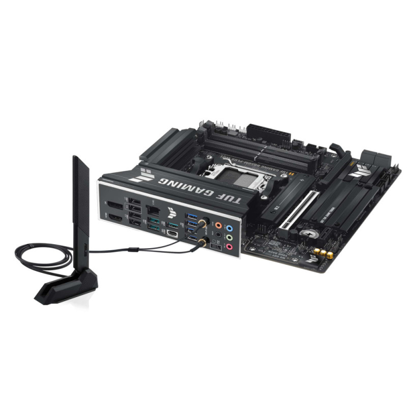 ASUS Motherboard TUF GAMING B850M-PLUS WIFI sAM5 B850 4xDDR5 M.2 HDMI DP Wi-Fi BT mATX (90MB1IY0-M0EAY0)