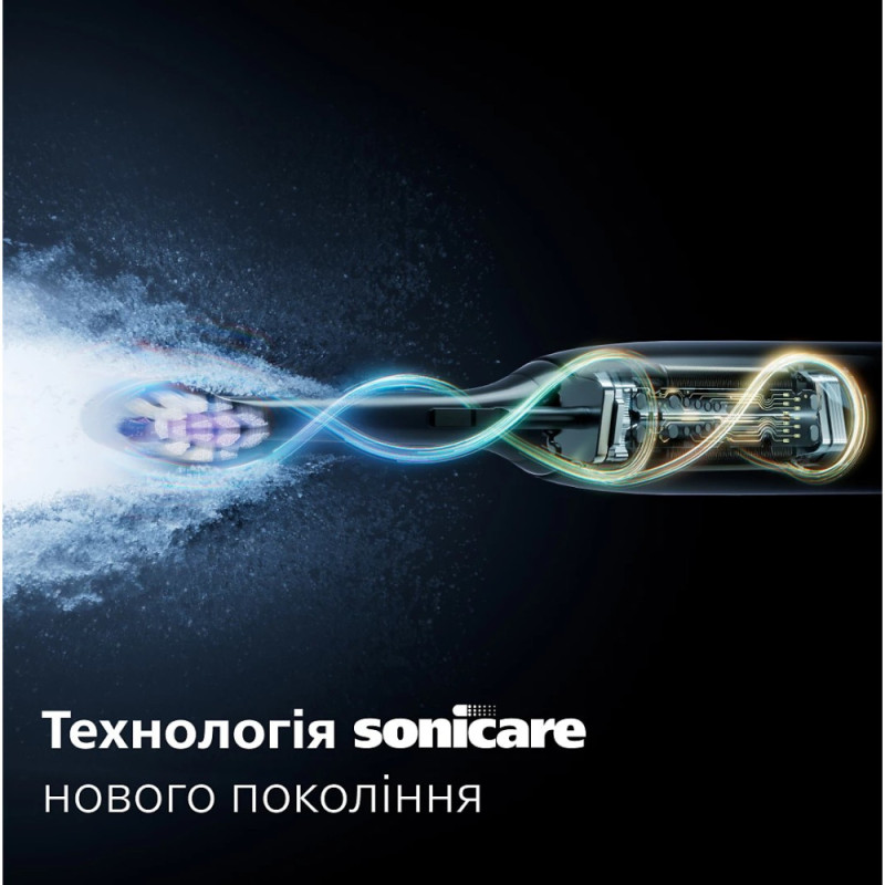 Philips toothbrush electric Sonicare 6100 Series, 62th. fluct/min, nozzle-1, blue (HX7406/01)