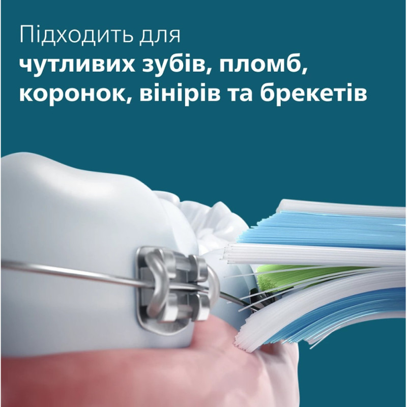 Philips toothbrush electric Sonicare 6100 Series, 62th. fluct/min, nozzle-1, blue (HX7406/01)