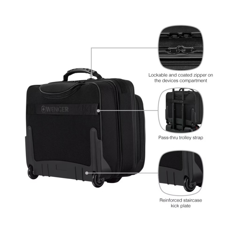 Wenger Кейс-пілот для ноутбука 16", Wenger Legacy Black Series, чорний (653631)