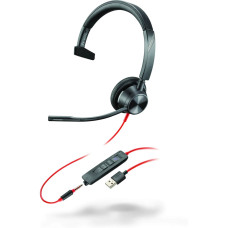 Poly Гарнітура комп'ютерна моно On-ear Blackwire 3315-M, USB-A, всеспрямований, чорний (76J13AA)
