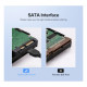 Кабель для передачи данных SATA 3 Data Cable 0.5m 90° corner US217 Black Ugreen (30797)