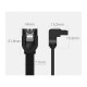 Кабель для передачи данных SATA 3 Data Cable 0.5m 90° corner US217 Black Ugreen (30797)