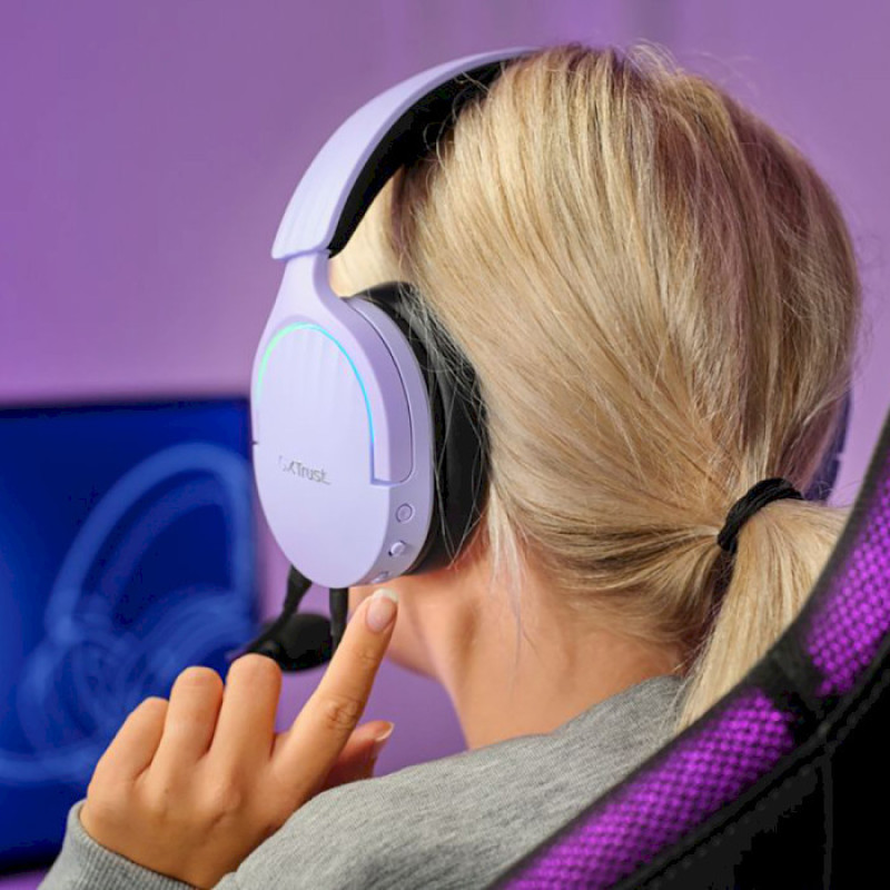 Trust Гарнитура игровая GXT 490 FAYZO, 7.1, USB-A, 2м, фиолетовый (25303_TRUST)