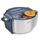 ARDESTO Casserole with glass lid Gemini Salerno, 4.4l, stainless steel, silicone (AR1947CS)