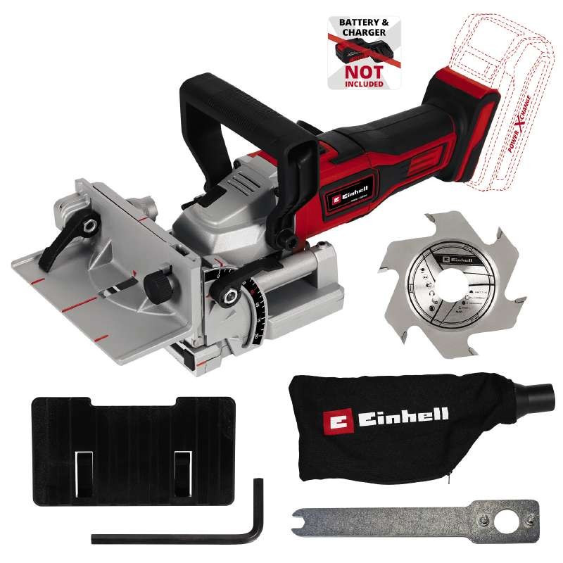 Einhell Cordless Biscuit Jointer TE-BJ 18 Li - Solo, PXC, 18 V, 20 mm, disc 100x22x3.8 mm (4350630)