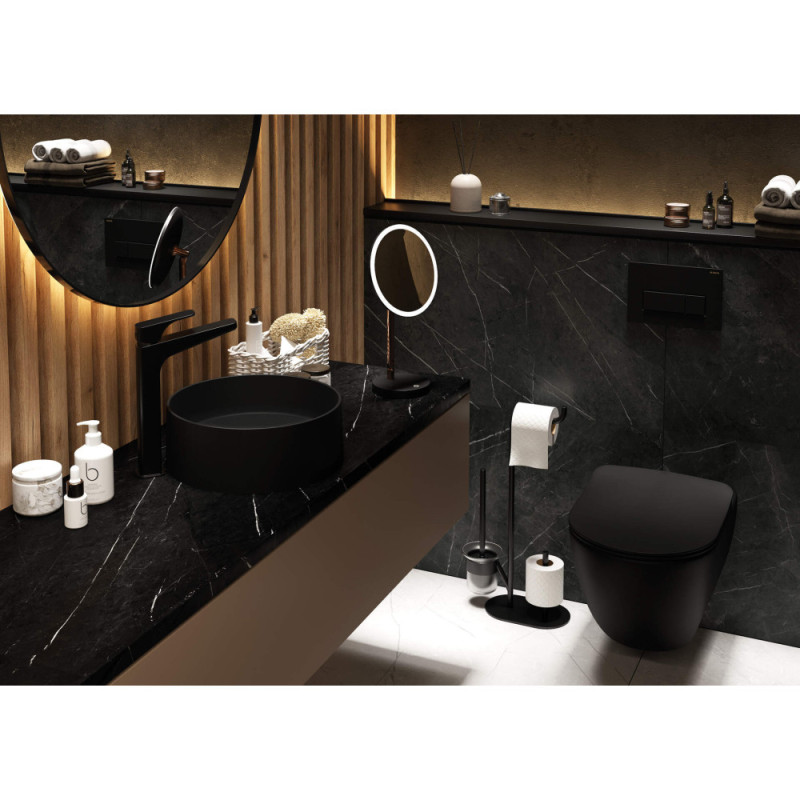 Deante Flush button slim for concealed systems, nero (CST_N51P)