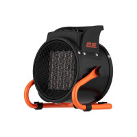2E Industrial fan heater electric, 2kW, 20m2, 197 m3/h, ceramic heating element (PTC), black (2E-AHC2000)