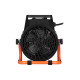2E Industrial fan heater electric, 2kW, 20m2, 197 m3/h, ceramic heating element (PTC), black (2E-AHC2000)