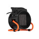 2E Industrial fan heater electric, 2kW, 20m2, 197 m3/h, ceramic heating element (PTC), black (2E-AHC2000)