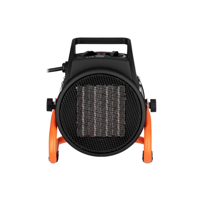 2E Industrial fan heater electric, 2kW, 20m2, 197 m3/h, ceramic heating element (PTC), black (2E-AHC2000)