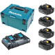 Makita Набор аккумуляторов MKP3PT184, LXT BL1850Bx4, DC18RD, Makpac (MKP3PT184)