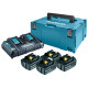 Makita Набор аккумуляторов MKP3PT184, LXT BL1850Bx4, DC18RD, Makpac (MKP3PT184)