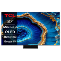 TCL Телевізор 50" MiniLED 4K 144Hz Smart Google TV Titan ONKYO sound (50MQLED80)