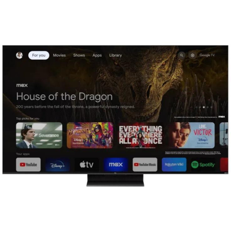 TCL Телевизор 50" MiniLED 4K 144Hz Smart Google TV Titan ONKYO sound (50MQLED80)