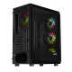 2E Gaming PC case Aruba G3313W, without PSU, 1xUSB3.0, 2xUSB2.0, 5x120mm ARGB, VGA 300mm, LCS ready, HUB, TG Side Panel, ATX, black (2E-G3313B)