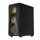 2E Gaming PC case Aruba G3313W, without PSU, 1xUSB3.0, 2xUSB2.0, 5x120mm ARGB, VGA 300mm, LCS ready, HUB, TG Side Panel, ATX, black (2E-G3313B)