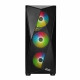 2E Gaming PC case Aruba G3313W, without PSU, 1xUSB3.0, 2xUSB2.0, 5x120mm ARGB, VGA 300mm, LCS ready, HUB, TG Side Panel, ATX, black (2E-G3313B)