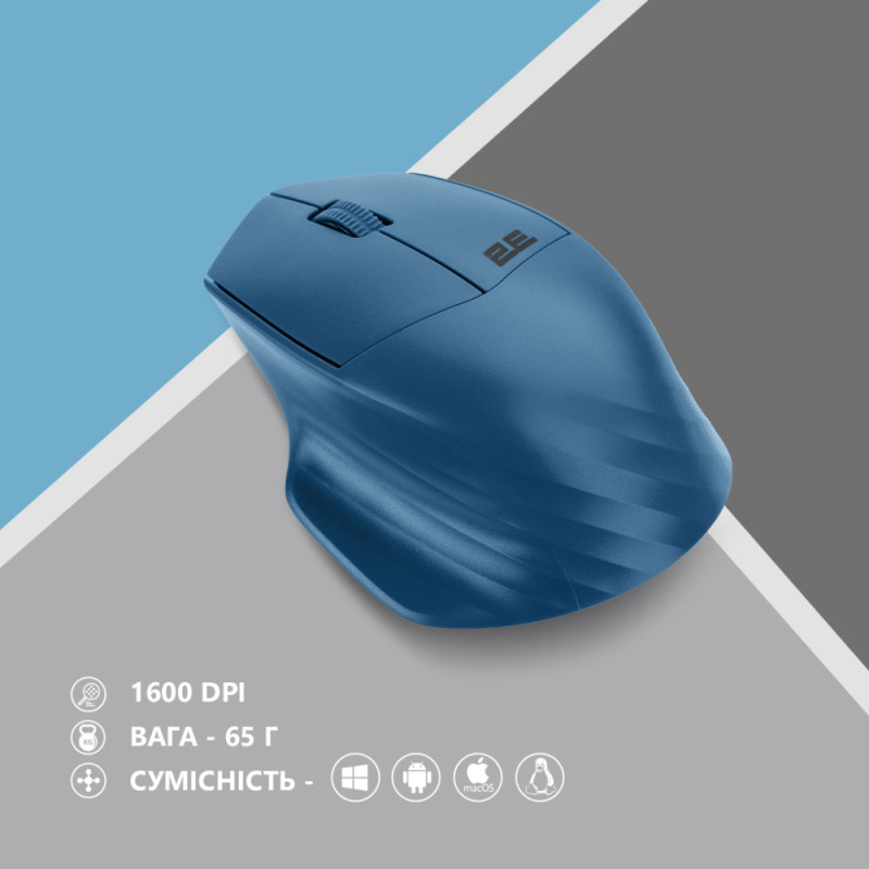 2E Mouse MF280 Silent WL BT Blue (2E-MF280WBL)