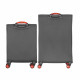 2E Набір валіз 2E, Trek, (M+S), TSA, 4 колеса, + 2 рюкзаки Cabin (2E-BPET-CABIN-BK), поліестр, сірий (2E-SPE-TREK-SET4-GR)
