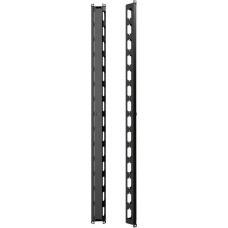 MIRSAN 42U VERTICAL CABLE ORGANIZER, 1SET= 2 PCS. (LEFT/RIGHT) BLACK (MR.ODK42U.01)