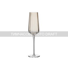ARDESTO Champagne glasses set Black Mars 300ml, 2pcs, glass, golden (AR2629GW)