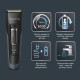 Rowenta hair clipper Advancer, network+battery, rotary motor, nozzles-3, titanium coating, case, blue (TN5244E0)