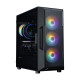 Zalman PC case I3 Neo V2 without PSU, 2xUSB3.0, 1x Type C, 4x120mm RGB, VGA 355mm, LCS ready, TG Side Panel, ATX, black (I3NEOV2BLACK)