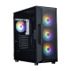 Zalman PC case I3 Neo V2 without PSU, 2xUSB3.0, 1x Type C, 4x120mm RGB, VGA 355mm, LCS ready, TG Side Panel, ATX, black (I3NEOV2BLACK)