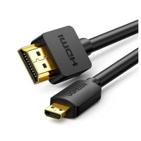 Кабель мультимедийный HDMI M to HDMI micro M 2.0m 4K black Ugreen (30103)