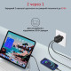 Зарядное устройство Promate 33W USB-C + USB-A (powerport-33.black)