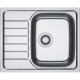 Franke Kitchen sink Spark, st.steel, rectang., with drainboard, 620х500х160mm, bowl - 1, over-mounted, SKL 611-62, decor.inox (101.0716.714)