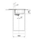 Franke Kitchen sink Spark, st.steel, rectang., with drainboard, 620х500х160mm, bowl - 1, over-mounted, SKL 611-62, decor.inox (101.0716.714)
